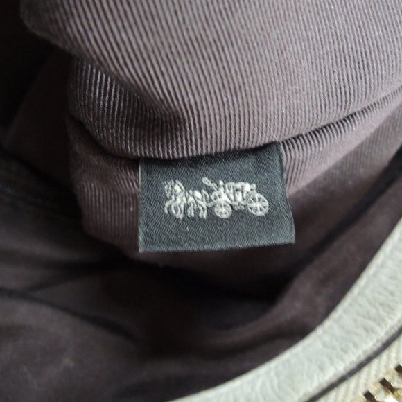 Coach Chalk White Pebbled Leather Lenox Satchel F59325 - Pristine - Picture 15 of 15